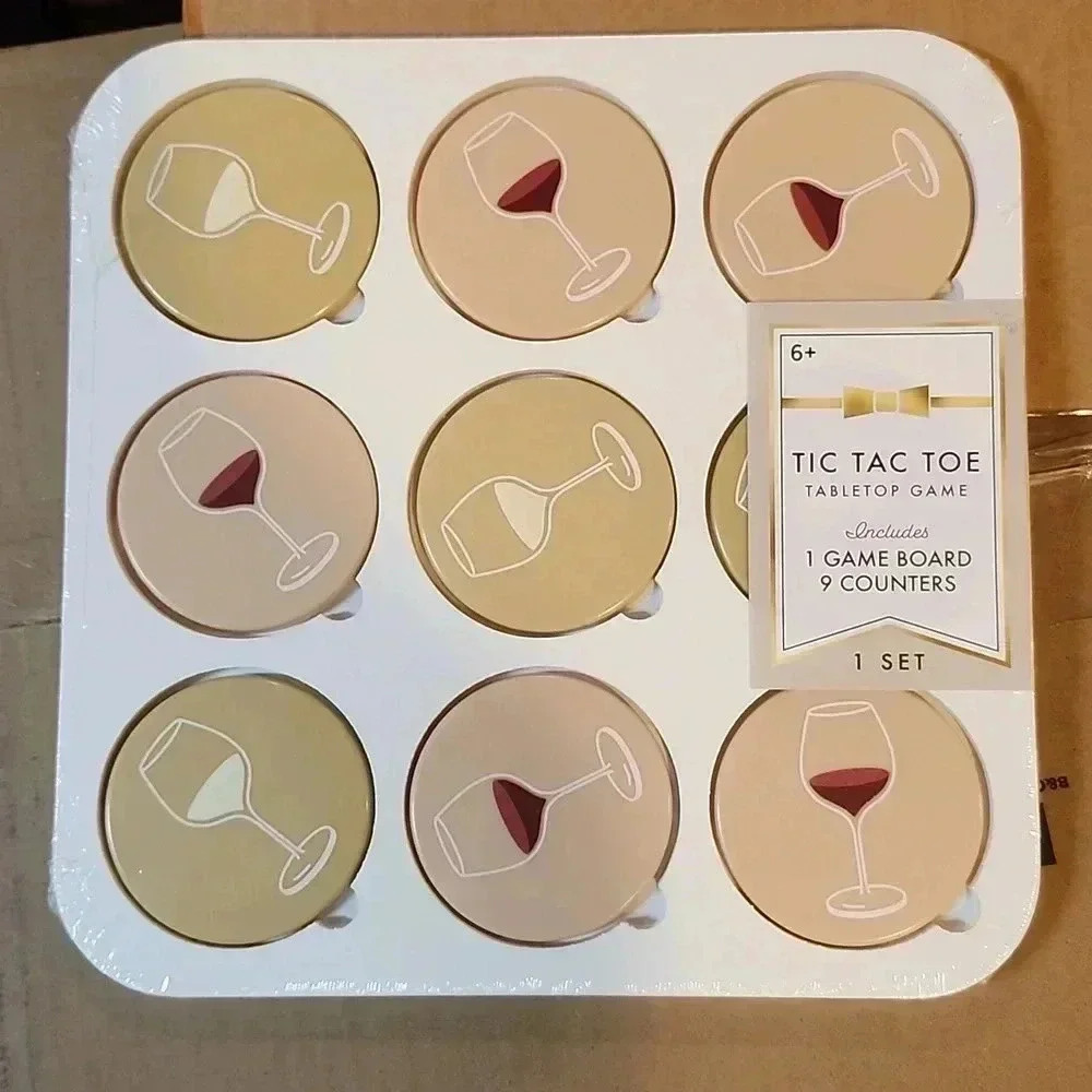 Wine Coasters/ Tic Tac Toe Game